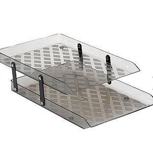 CAIXA CORRESPONDENCIA DUPLA MOVEL FUME SELADA WALEU