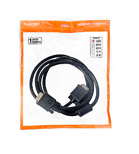 CABO VGA P/ MONITOR 1,8M PLUS CABLE