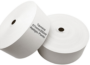 BOBINA TERMICA R. PONTO 57MMX300M BRANCA 48G RIO BRANCO