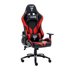 CADEIRA GAMER MOUNT PRETO/VERMELHO CLANM