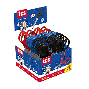 TESOURA ESCOLAR CLASS 13cm CORES SORTIDAS TRIS