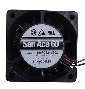Cooler  60x60x20 San Ace 60 Sanyo Denki 24v - 0,07a