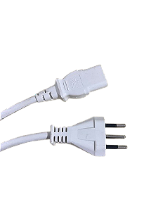 Cabo de Força Branco 10A 220V– 2,3 Metros