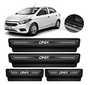 Jogo Soleira Resinada Premium Onix 4 Portas Elegance – Preto