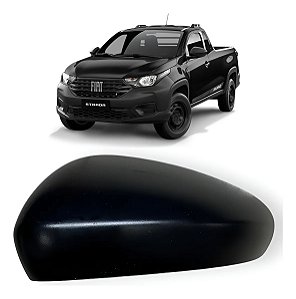 Capa Retrovisor Fiat Strada 2020 2021 Sem Furo Esquerdo Motorista