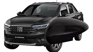 Capa Retrovisor Com Corte Pisca Strada 2020-2025 Preto Fosco Esquerdo