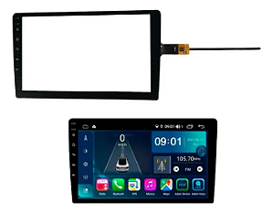 Tela Touch Screen Multimidia 10 Pol Le-6314 Preta