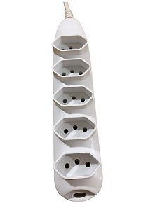 Filtro de Linha Régua 5 Tomadas 1.5m Branco