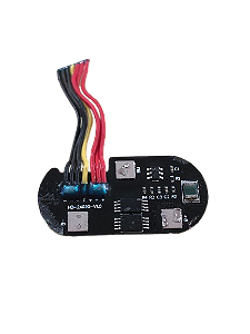 Placa BMS 7.4V Proteção de Bateria Lítio HD-24020-V1.0 com Chicote