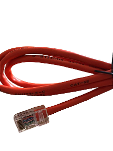 Cabo De Rede Patch Cord RJ-45 Cat5e Laranja - 1,20 Metros
