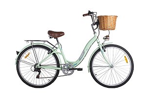 Bicicleta Mobele Alloy City 26 7V Verde