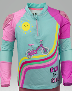 Camiseta de proteção Rebels Kids by Nathor - Arco-íris