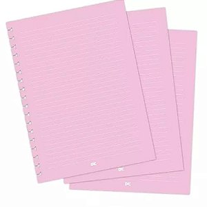 Refil de Folhas Rosa para Caderno Smart Colegial DAC