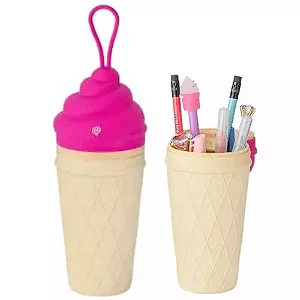 Estojo de Silicone Tutti Frutti Sorvete Rosa Brw