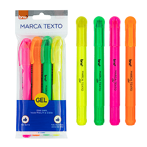 Kit 4 marca texto em Gel brw