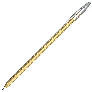 Caneta Cis Spiro Gem Dourada - tinta azul