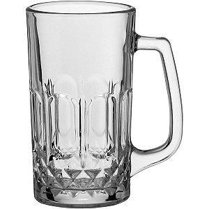 Caneca Para Chopp Cerveja Zero Grau Vidro Resistente 550ml