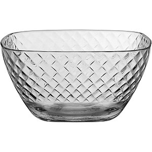Saladeira De Vidro Transparente Grande 2L Para Salada Legume