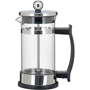 Cafeteira Francesa Vidro Reistente Ao Calor Aço Inox 350ml