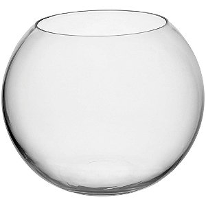 Vaso Bubble De Vidro Transparente Elegante Para Enfeite Casa