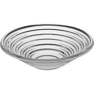 Fruteira Para Centro De Mesa Versátil Pilar De Vidro 34x34cm