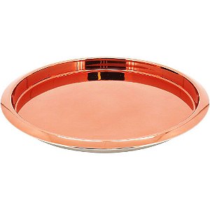 Bandeja Hazina de Inox em Cobre Home&Co Para Servir Café