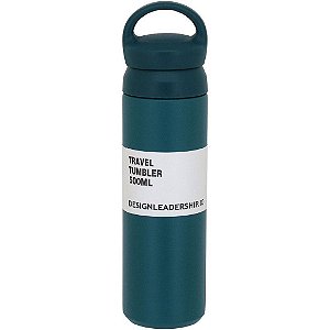 Garrafa Térmica Inox Azul Esportiva 480ml Kettlebel Com Alça