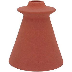 Vaso Joana Decorativo Cerâmica Rosé Para Enfeite Sala Flor