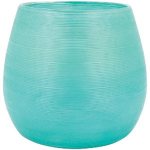 Vaso Decorativo Para Enfeite Verde de Vidro Juno Sala Quarto