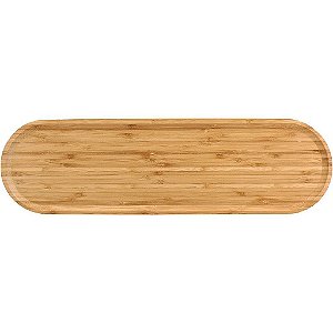 Tábua de Bambu Natural Para Servir Churrascos Picanha 55x16