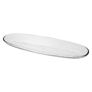 Travessa Libbey Aviva de Vidro Para Pão Frutas Luxo 20x16cm