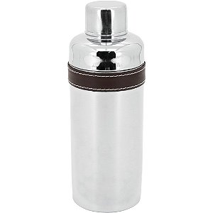 Coqueteleira em Inox Prateado Barker 500ml Home&Co Drinks