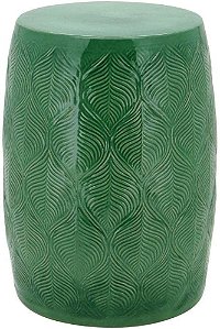 Banco Banqueta De Cerâmica Para Casa Verde Home&co Sandry