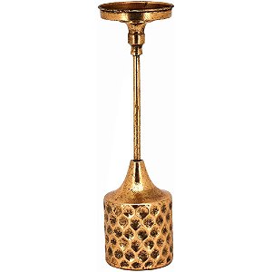 Castical Liban em Metal Dourado Home&Co 39x11cm Decorativo