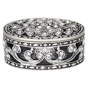 Porta Joias Relique em Metal Prata Para Casa Quarto Home&Co