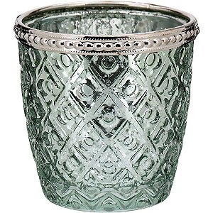 Castical Vitral em Vidro Verde Lustrado Home&Co 7,5 x 7,5cm