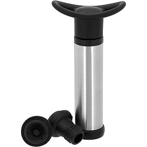 Jogo de 3 Bomba Á Vacuo Para Vinho em Inox 15x4x4cm