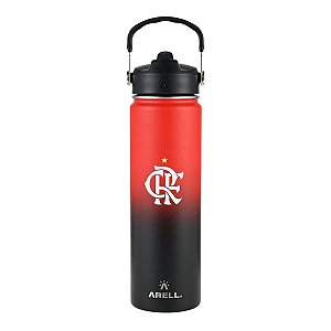 Garrafa Térmica Arell Flamengo Urubu Com Isolamento 650ml