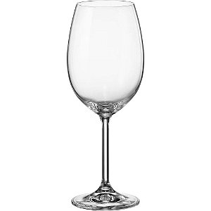 Jogo de 6 Taças de Cristal Bohemia Gastro Para Vinho 480ml