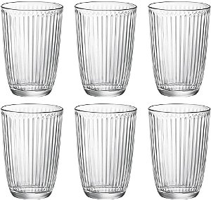 Jogo Copos Line Long Drink Bormioli Rocco Transparente 6 Pçs