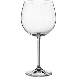 Jogo de 6 Taças de Cristal Bohemia Natalia Para Vinho 570ml