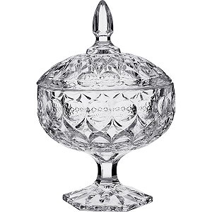 Potiche Angelica De Cristal Para Balas Objetos Eco 24X16Cm