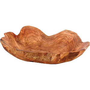 Centro De Mesa Wood Madeira 14X44X40Cm Natural P/ Mesa Sala