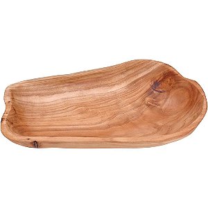 Centro De Mesa Wood Madeira 5X33X21Cm Natural P/ Mesa Jantar