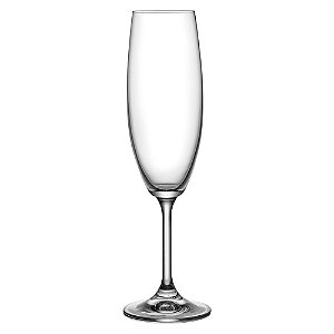 Taça Bohemia Lara Champanhe 23X6X6Cm 220Ml De Cristal 6Pç