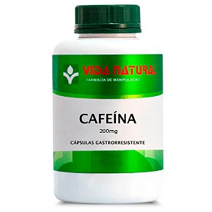 Cafeína 200mg - Vida Natural