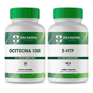 Ocitocina 10UI + 5 HTP -  Prazer, Amor e Felicidade