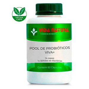 Pool de Probióticos Viva + 60 Cápsulas - Vida Natural