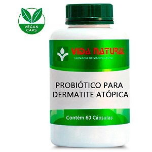 Probiótico para Dermatite Atópica 60 Cápsulas - Vida Natural