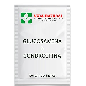 Glucosamina + Condroitina 30 Sachês - Vida Natural